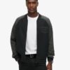 Chaqueta bomber de jersey con estampado College