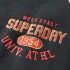 Chaqueta bomber de jersey con gráfico «College Script»