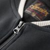 Chaqueta bomber de jersey con gráfico «College Script»