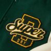 Chaqueta bomber de lana estilo universitario