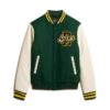 Chaqueta bomber de lana estilo universitario
