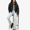 Chaqueta bomber deportiva Puffer con capucha Chaqueta bomber deportiva Puffer con capucha