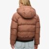 Chaqueta bomber deportiva Puffer con capucha Chaqueta bomber deportiva Puffer con capucha