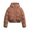Chaqueta bomber deportiva Puffer con capucha Chaqueta bomber deportiva Puffer con capucha
