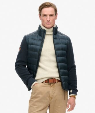 Chaqueta bomber híbrida de forro polar Storm