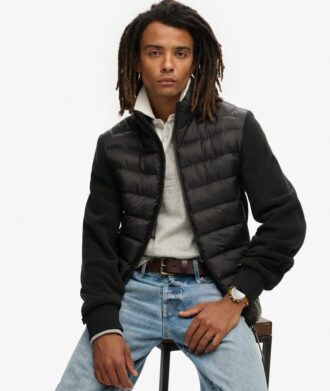 Chaqueta bomber híbrida de forro polar Storm