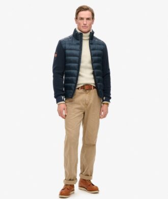 Chaqueta bomber híbrida de forro polar Storm