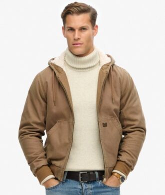 Chaqueta bomber Hooded de estilo Vintage