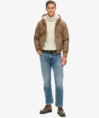 Chaqueta bomber Hooded de estilo Vintage