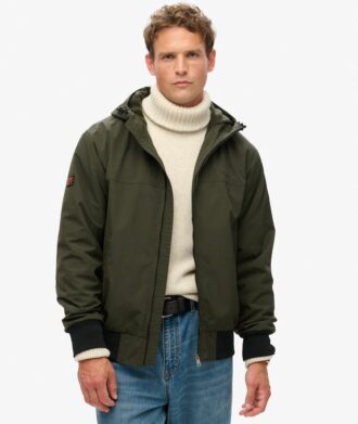 Chaqueta bomber Hooded de nailon de excedentes