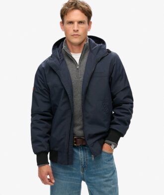 Chaqueta bomber Hooded de nailon de excedentes