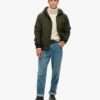 Chaqueta bomber Hooded de nailon de excedentes