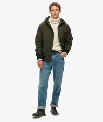 Chaqueta bomber Hooded de nailon de excedentes
