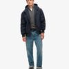 Chaqueta bomber Hooded de nailon de excedentes