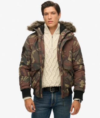Chaqueta bomber Puffer Everest con capucha