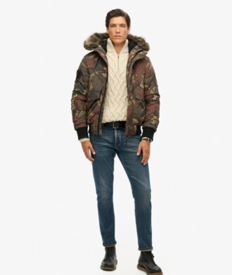 Chaqueta bomber Puffer Everest con capucha