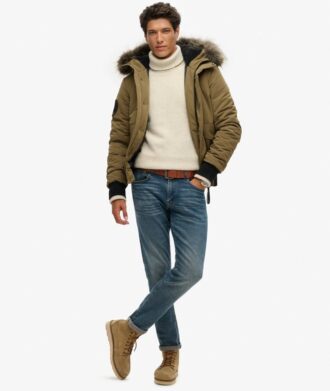 Chaqueta bomber Puffer Everest con capucha