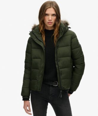 Chaqueta corta de capa intermedia Hooded