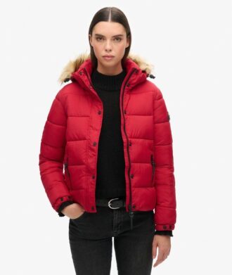 Chaqueta corta de capa intermedia Hooded