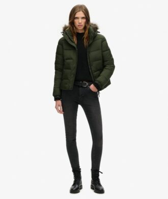 Chaqueta corta de capa intermedia Hooded
