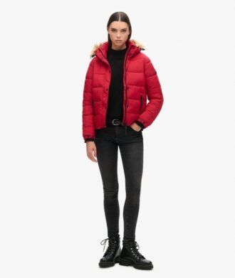 Chaqueta corta de capa intermedia Hooded