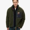 Chaqueta de forro polar Borg de estilo Vintage retro