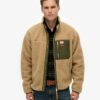 Chaqueta de forro polar Borg de estilo Vintage retro