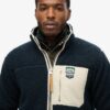 Chaqueta de forro polar Borg de estilo Vintage retro
