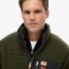 Chaqueta de forro polar Borg de estilo Vintage retro