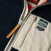 Chaqueta de forro polar Borg de estilo Vintage retro