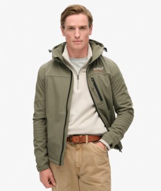 Chaqueta de trekking Hooded de softshell ripstop
