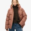 Chaqueta deportiva acolchada de media longitud con capucha Hooded