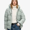 Chaqueta deportiva acolchada de media longitud con capucha Hooded