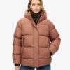 Chaqueta deportiva acolchada de media longitud con capucha Hooded