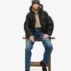Chaqueta deportiva acolchada de media longitud con capucha Hooded