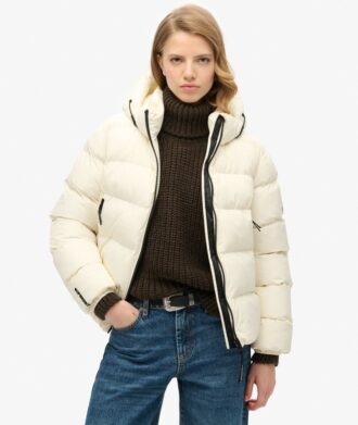 Chaqueta deportiva Puffer con capucha