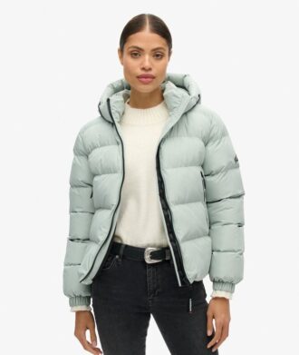 Chaqueta deportiva Puffer con capucha