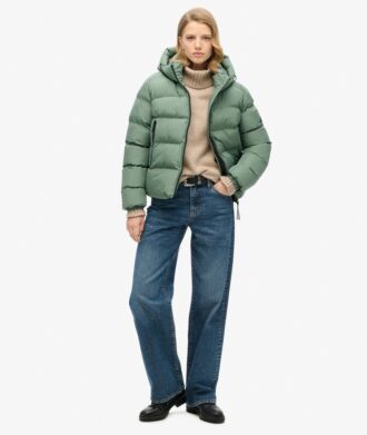 Chaqueta deportiva Puffer con capucha