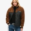Chaqueta híbrida de forro polar Sherpa de estilo laboral