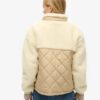 Chaqueta híbrida de forro polar Sherpa de estilo laboral