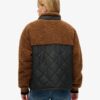 Chaqueta híbrida de forro polar Sherpa de estilo laboral