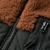 Chaqueta híbrida de forro polar Sherpa de estilo laboral