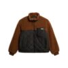 Chaqueta híbrida de forro polar Sherpa de estilo laboral