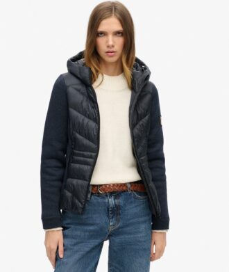 Chaqueta híbrida de punto Storm con capucha