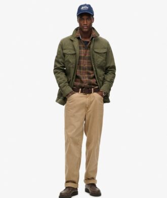 Chaqueta ligera militar M65 bordada