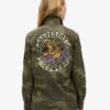 Chaqueta militar de campo bordada