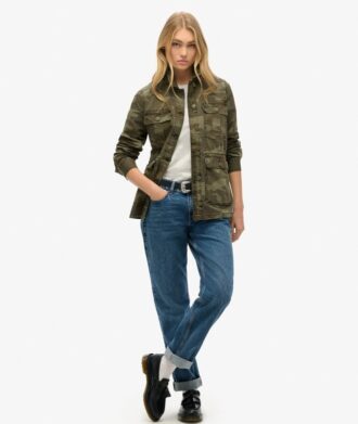 Chaqueta militar de campo bordada