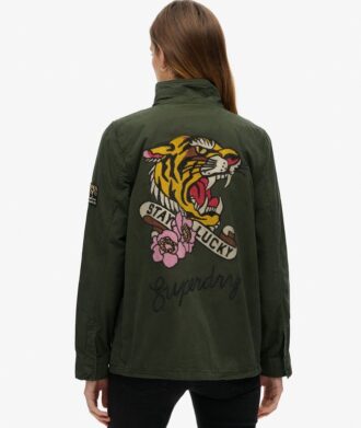 Chaqueta militar M65 con adornos
