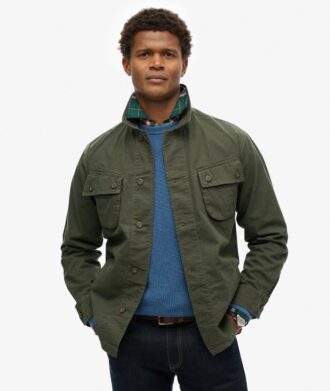 Chaqueta militar tipo overshirt
