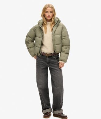 Chaqueta Puffer Cocoon de corte corto